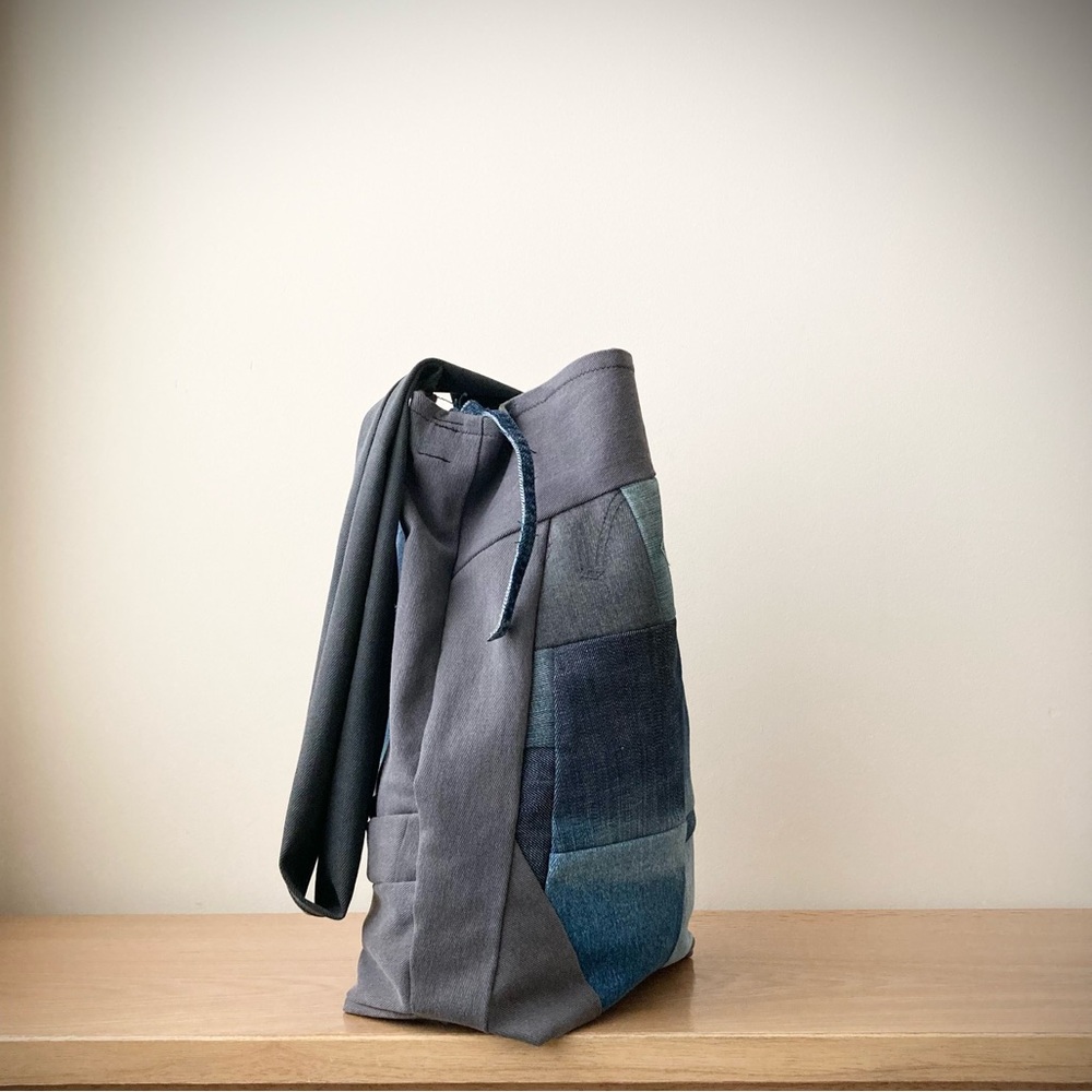 joodito origami cocoon sling crossbody hobo tote bag handbag japanese patchwork - Picture 9 of 10